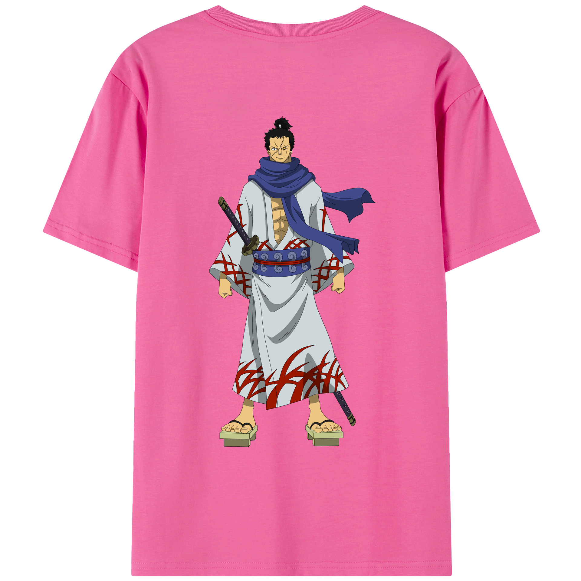 ワンピース ロロノア・ゾロ ONE PIECE Roronoa Zoro レディース半袖Tシャツ(バックプリント)
